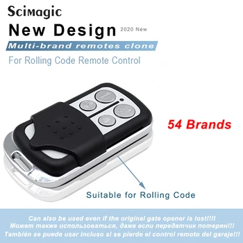 Garage Door Remote Control Rolling Code Gate Door Opener for Part of Chip HCS300 HCS301 433 868 MHz for 54 Types Gate Remote 1