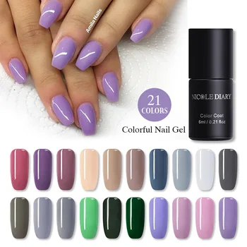 

NICOLE DIARY UV Gel Nail Polish Semi Permanent Prime Top Coat 6ML Gel Varnish Nail Art Manicur Gel Lak Polishes Nails