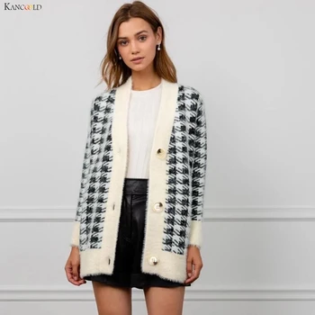 

KANCOOLD coats Fashion Women Printed Open Front Long Sleeve Coat Loose Sweater Outerwear new coat and jackets women 2019Oct24