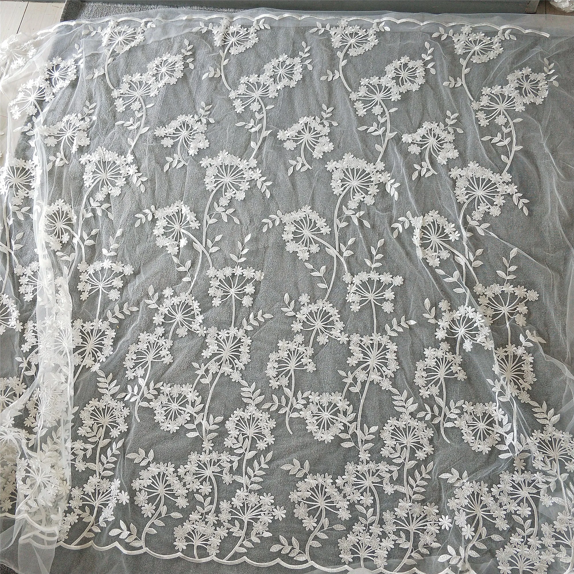 Новые блестки Гортензия Цветочная вышивка из кружевной ткани свадебное платье DIY Ткань Детская одежда материалы аксессуары для шитья