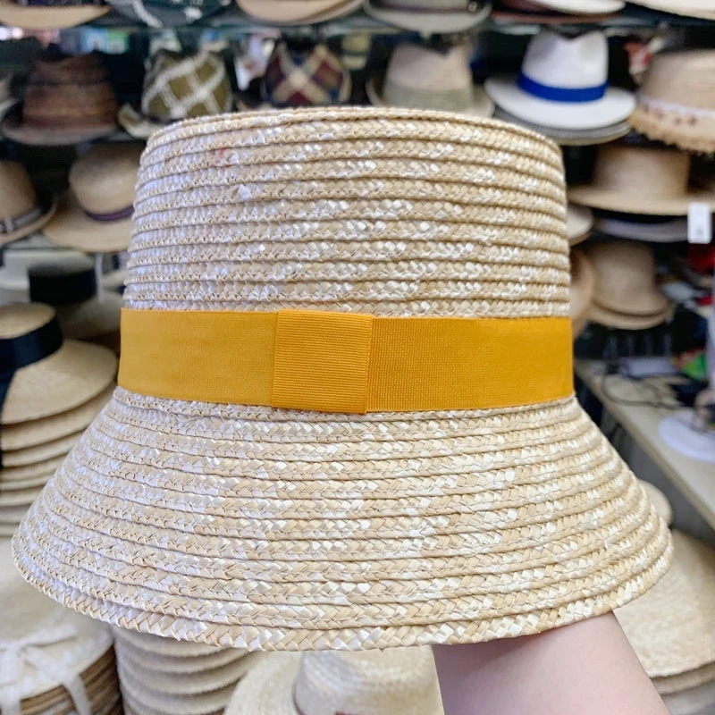 Sombreros de verano para mujer, sombrero para el sol con lazo, sombrero de negro hecho a mano, sombrero de playa de ala ancha, viseras de Derby de Texas|Sombreros de sol