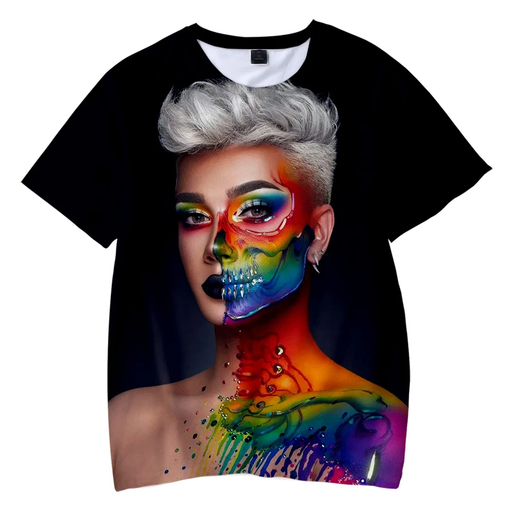 James Charles 3d T-shirts Men Digital Multicolor Fashion Tee 3d Print James  Charles Tshirts Adult/kids Summer T-shirt Boys/girls - T-shirts - AliExpress