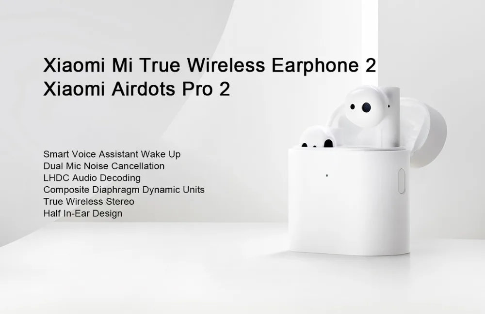 Новые Xiao mi Airdots Pro 2 mi настоящие беспроводные наушники 2 TWS наушники Air 2 LHDC Tap control двойной микрофон ENC