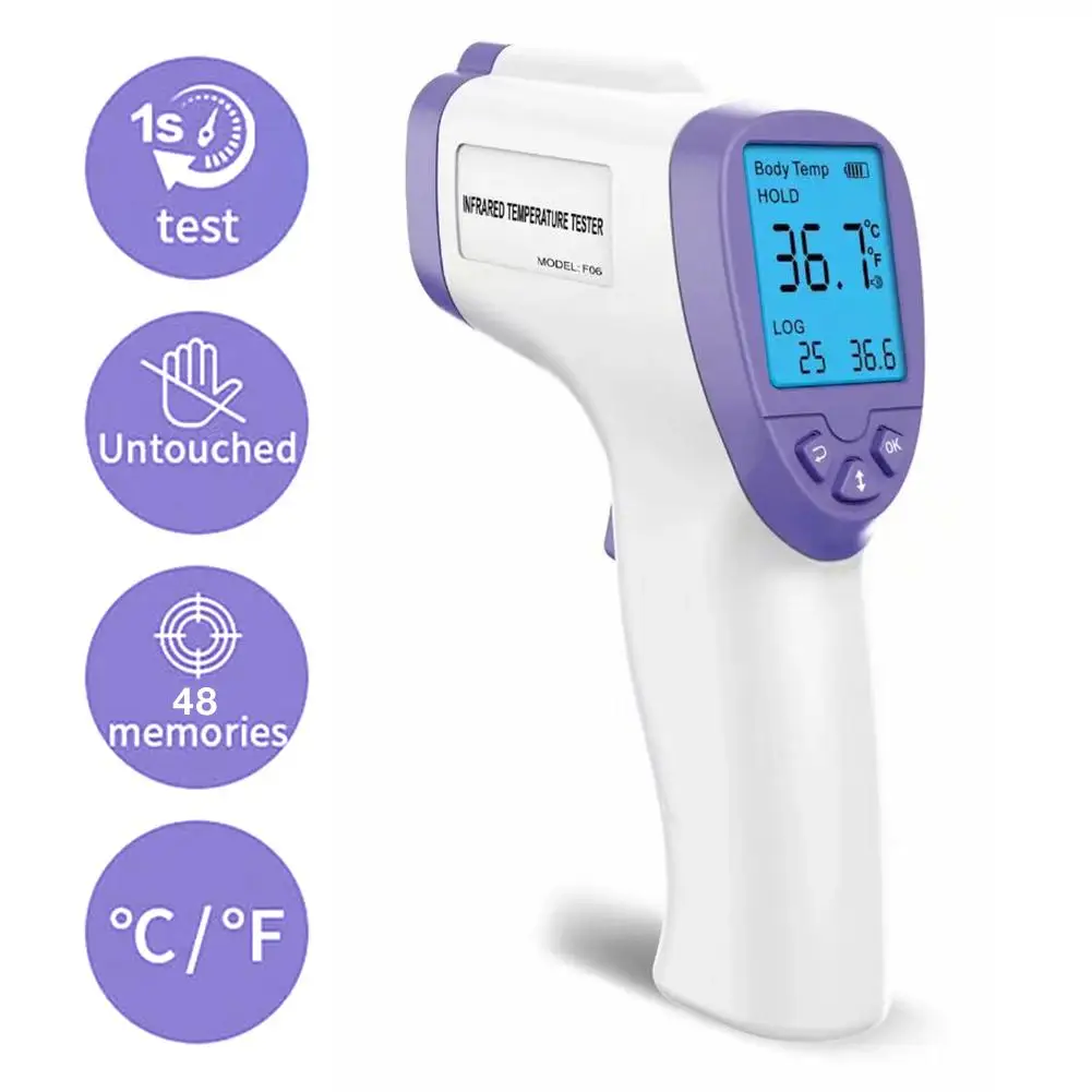 

Electronic Thermometer Non-contact Infrared Human Forehead Thermometer With LCD Display For Baby Child Adult