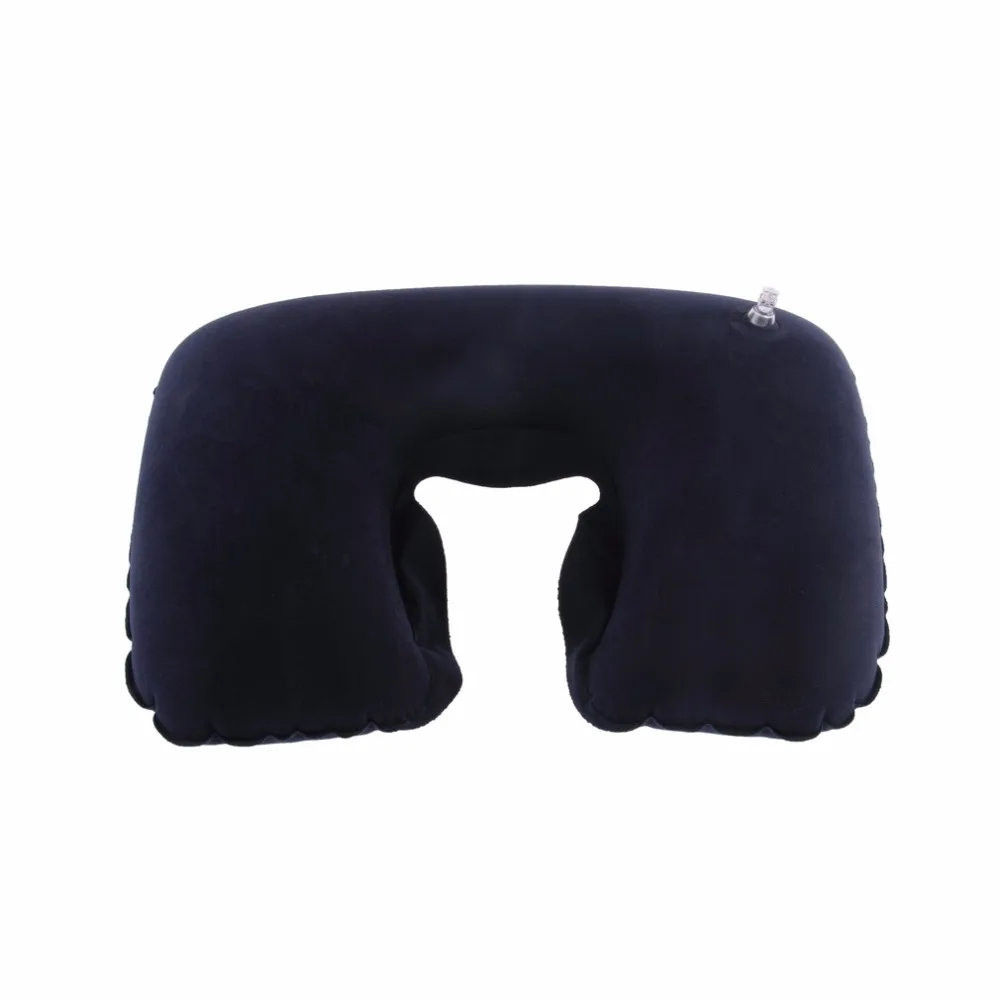 1 set Travel Neck Pillow U Shaped Pillow Office Flight Traveling Neck Rest Soft Cushion Pillow Health Care+eye mask + 2 Ear Plug