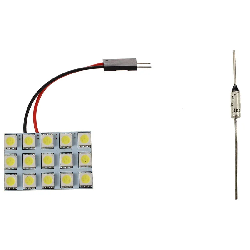 2X 15 SMD 5050 светодиодный T10 BA9S e гирлянда лампы адаптер & 10 шт. 160 Цельсия 250V 10A