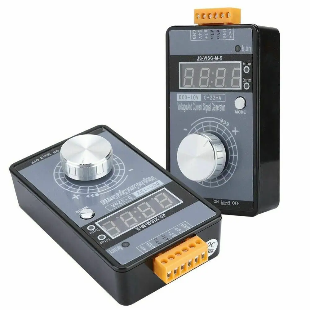 

Portable 0-5V 0-10V 4-20mA Generator with LED Display High Precision Adjustable DC Current Voltage Signal Generator No Battery