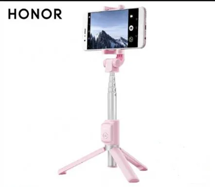 Huawei Honor штатив селфи палка портативный беспроводной управление затвора камеры Bluetooth 3,0 монопод ручной для huawei Xiaomi iPhone - Цвет: pink