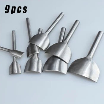 

9PCS Leather Punch Tools Set Steel Handmade Round Drive DIY Hand Drilling