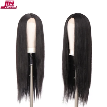 

lace front hair Long Straight Synthetic Wigs for Black Women Natural Density Black Straight Wig Heat Resistant Fiber Hair Wig