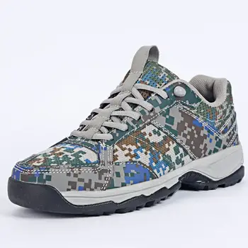 

Camouflage low-top lace-up combat training mountaineer running men's shoes mesh canvas shoes sports outdoor breathable shoes