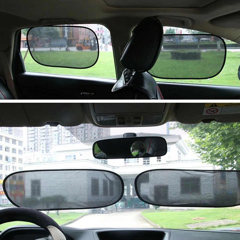 Автомобильный солнцезащитный козырек Солнцезащитный козырек боковое окно солнцезащитный экран Электростатическая адсорбционная наклейка 12*20 дюймов авто аксессуары