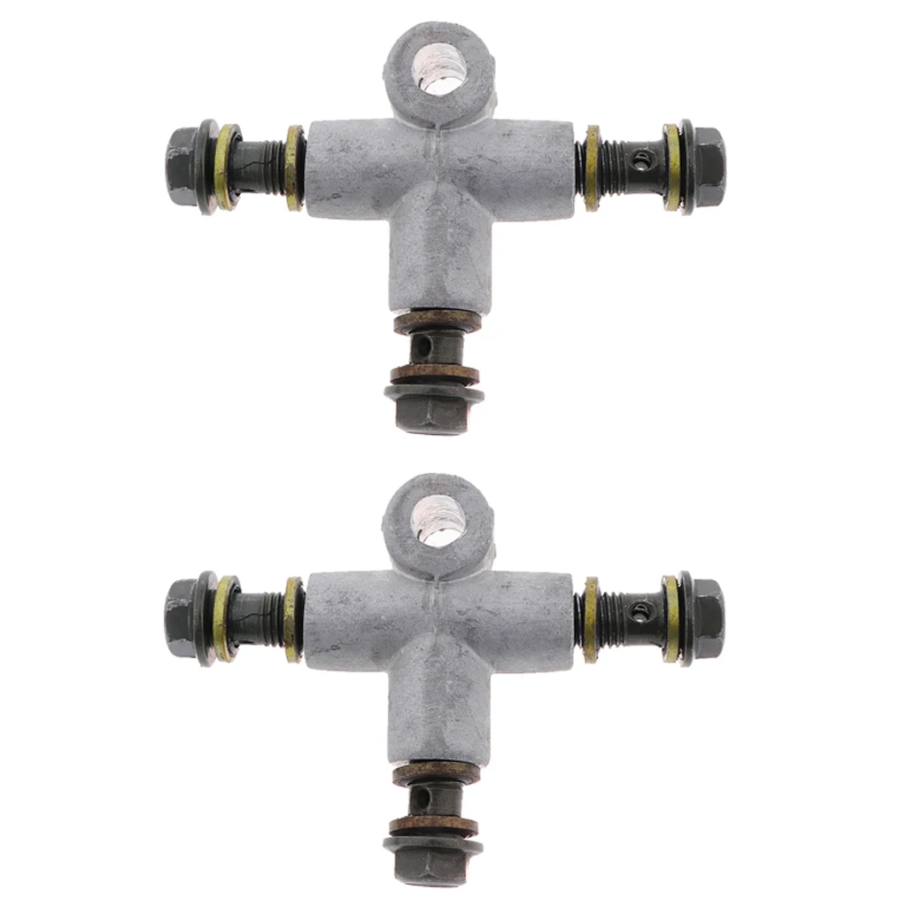 2 X 3-way 10mm Brake Line Tee Piece Connector Brake Pipe Union TConnector