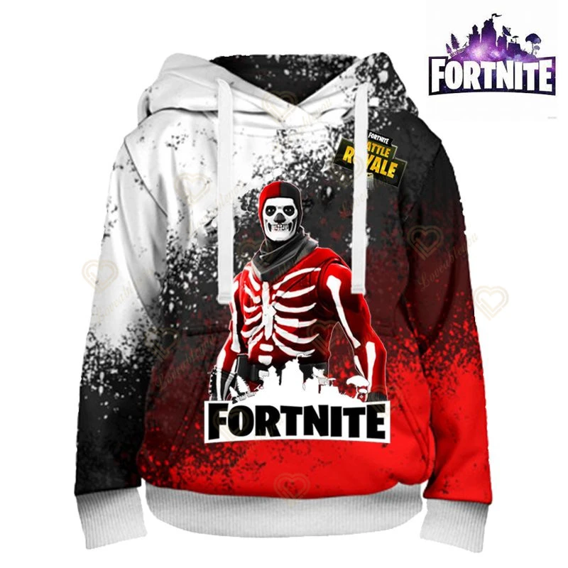 Chaqueta de Fortnite para niños y niñas, Sudadera con capucha y estampado 3D de batalla, ropa de calle Harajuku, de héroes para niños y mujeres|Sudaderas con capucha y sudaderas| -