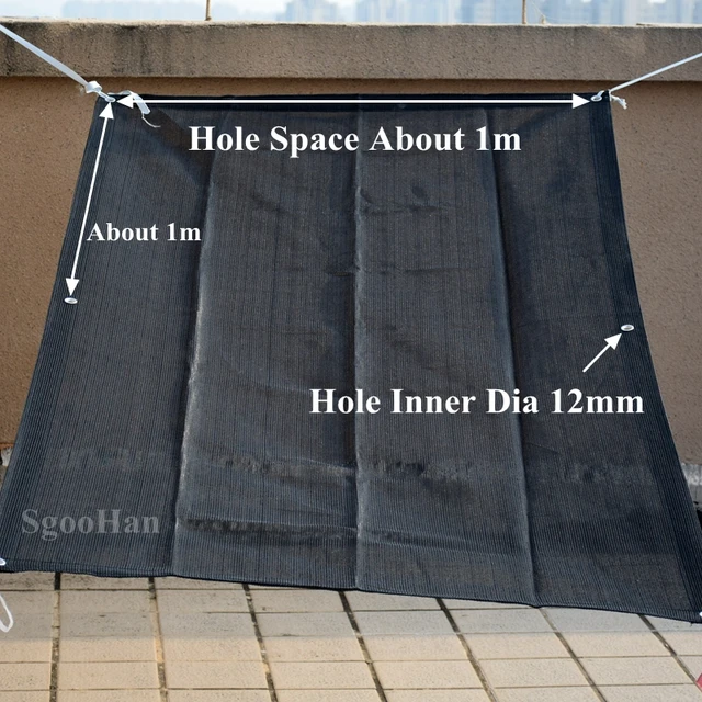 Hi-Minőségi Fekete-Uv-Ellenes Hdpe Árnyékolás Nettó Kültéri Napellenző Medence Zamatos Növényi Borító Menedék Napfény 90% Árnyék - Image 2