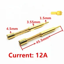 

5PCS High Current Needle 3550*4550H 12A Current Plum Blossom Test Needle Threaded Pogo Pin
