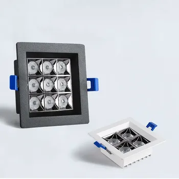 조도 조절 내장 LED 패널, 사각형 천장 램프, 15W, 24W, 30W, AC110V, 220V, 1 개