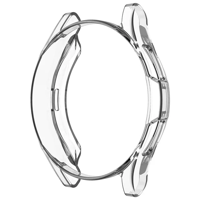 Case for Samsung Galaxy Watch 4 Classic,Silicone Shock-Proof and Protector Cover for Galaxy Watch4 46MM 42MM (2021) Transparent