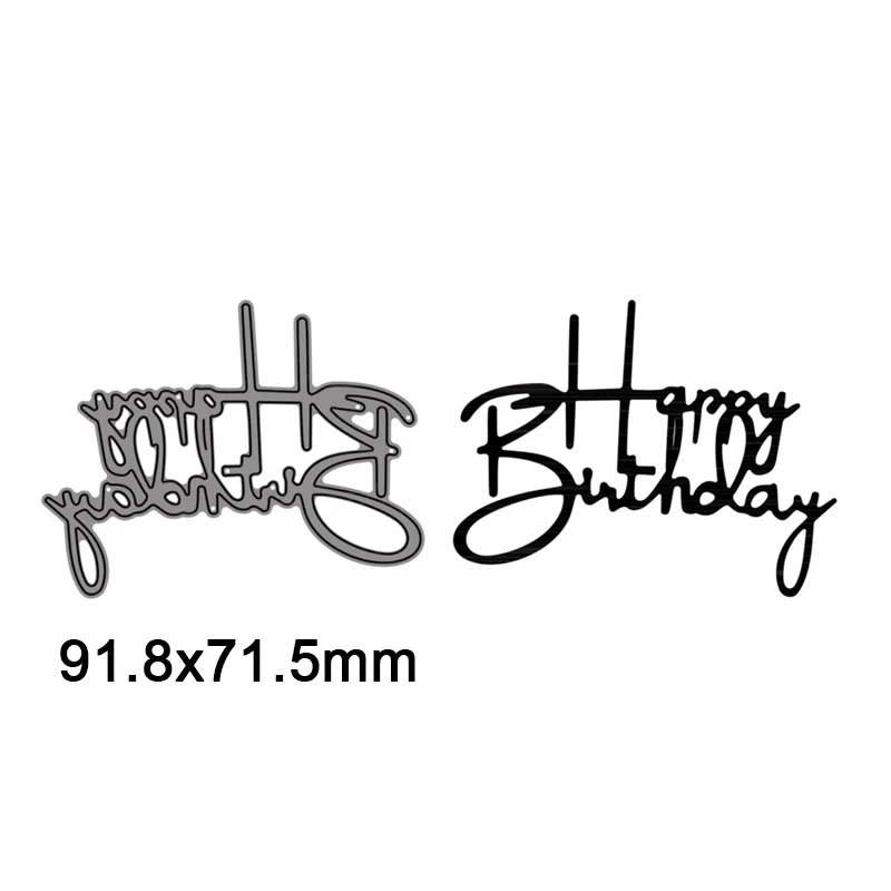 Fustelle Metalliche Per Scrapbooking – Set Con Frasi Di Congratulazioni E Lettere Alfabeto, 3,1x8,9 Cm