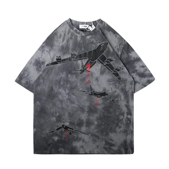 

20SS Original Tie-dye Mens Summer Tshirts Short Sleeve Loose Casual Streetwear Couple T-shirt Crewneck Harajuku Oversize Tees