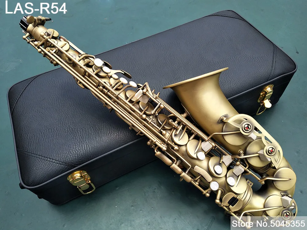 Принимаем индивидуальный логотип LAIIMAN саксофон LAS-R54 античный медный саксофон Alto Eb 54 Музыкальные инструменты с аксессуарами
