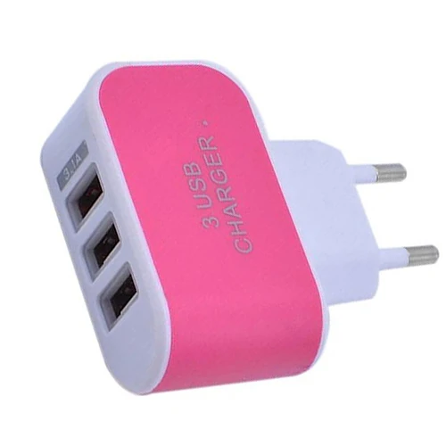 2020 NEW Arrival 3 Ports 3.1A Triple USB Port Wall Home Travel AC Charger Adapter EU Plug Mobile Phone Charger Dropshipping