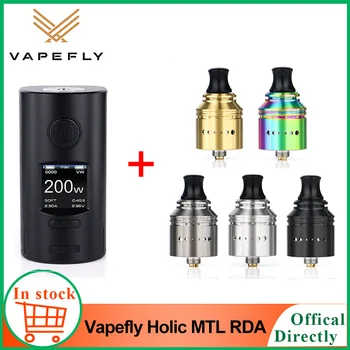 

Vapefly Holic MTL RDA E Cigarette Single Coil with Side Airflow Adjustable Fit Vapefly Kriemhild 200W TC/VW/Curve Vape Box Mod