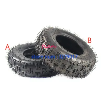 

Hot Sale Two Types of Tires 4.10-6 Inner and Outer Tyre Vacuum Tire Fit ATV Quad Go Kart 47cc 49cc All Models Snow Tire