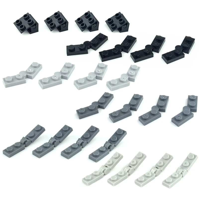 

30pcs Building Blocks 44302 44301 2429 2430 Changeover Catch Hinge brick Technical Parts DIY MOC Parts Creative Toys 73983 6134