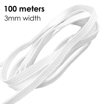 

White 3mm 6mm Elastic Band Sewing Elastic Cord Rope Sewing Crafts DIY Mask Bedspread Cuff Rubber Mask Rope