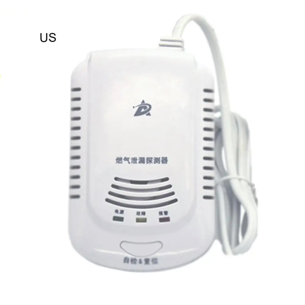 

US/EU Plug practical Gas alarm kitchen combustible gas detector natural gas leak alarm gas alarm home use alarms