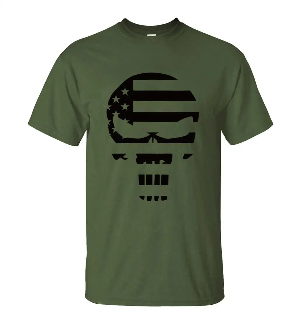 

Skull And Flag Funny Graphics Printed T-Shirt Fashion Men's Short Sleeve Hip Hop T Shirt 2020 Summer New Casual Streetwear Tops