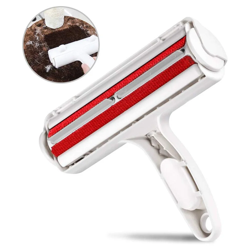 Rodillo de 2 vías para pelo de mascotas, limpiador de pelo para perros y gatos, Limpieza del cabello, accesorios para quitar pelusas, cepillo para muebles