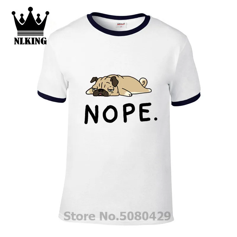 Топ Nope Not Today Футболка мужская sycophant dog дизайнерский с коротким рукавом О образным