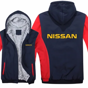 

Nissan Hoodies Jacket Winter Pullover Car Man Coat Men Wool Liner Fleece Unisex Nissan GT-R Sweatshirts
