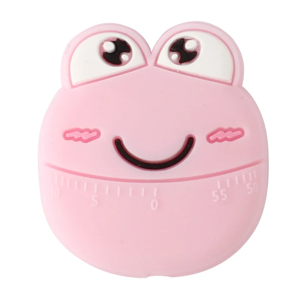 Frog pink Keep& Grow 3 шт. Мини мультфильм Силиконовые Бусины BPA Бесплатно Детские прорезывания зубов Соска с бусами цепи ожерелье аксессуары силиконовый Прорезыватель - Цвет: Frog pink