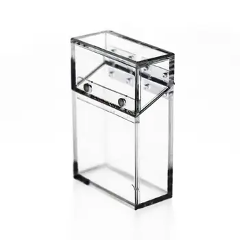 

Newest Acrylic Cigarette Case INS Wind Acrylic Transparent Cigarette Case Thick Portable Lighter Package Storage Box #BO
