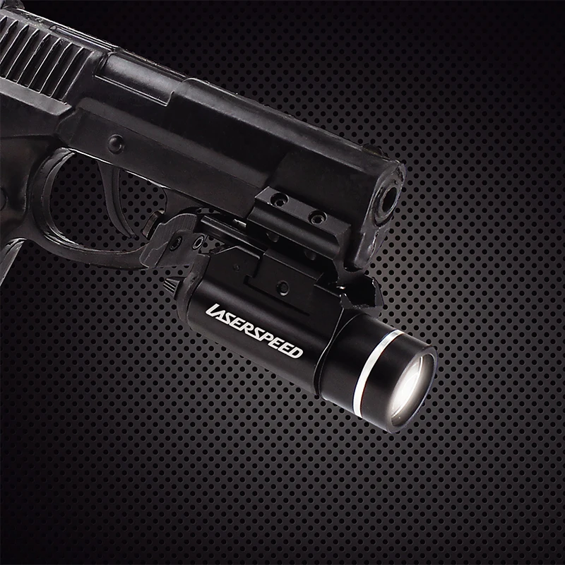 

Laserspeed 450lumens cree Q5 weapon military flashlight for pistol or rifle airsoft led glock light