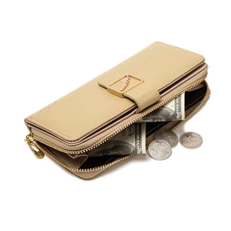 

Women's New Pu Leather Wallets High Capacity Fashion Long Zipper Money Coin Holder Female Card Holder Purses