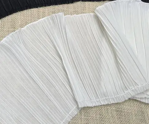 White 2 м/лот, 17 см, розовый цвет, сделай сам, качественное шифоновое кружево, оборки, Складывающийся подол, супер широкий, Lngthened, свитер, юбка, подол, кружевные аксессуары, Z1201 - Цвет: White
