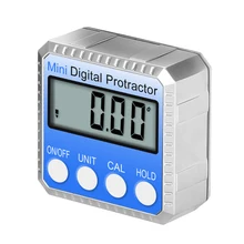 360° Mini Digital Protractor High Precision Electronic Goniometer Inclinometer Digital Level Angle Finder Gauge Measurement Box