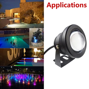 

RGB LED Gutter Home Outdoor Pond Garden Decking Underwater Light Pool Light Lawn Lamp Durable Hard-Working Dimmable Path Way