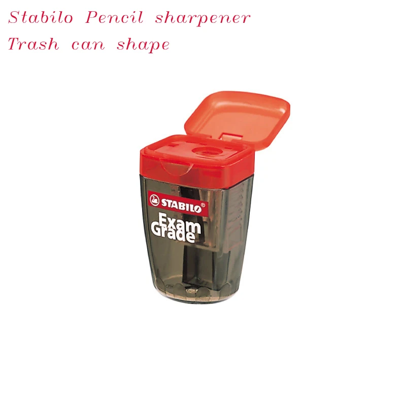 

Stabilo Trash Can Shape Pencil Sharpener Creative Transparent Pen Knife Kawaii Kid Student Cutting Stationery School Supplies