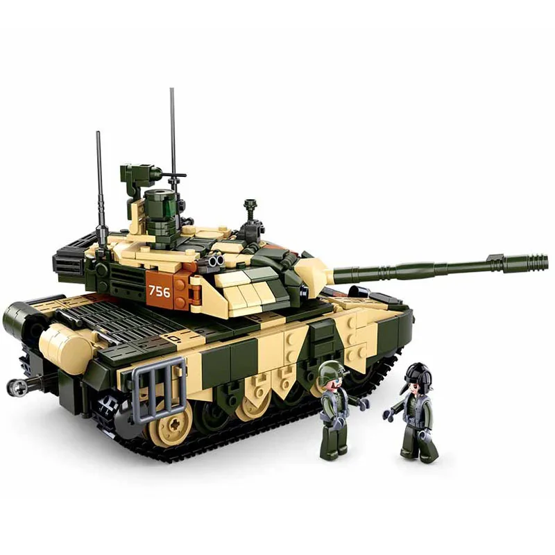 BZDA WW2 Военная серия T90MS основной боевой танк 758 шт. строительные блоки MOC модель