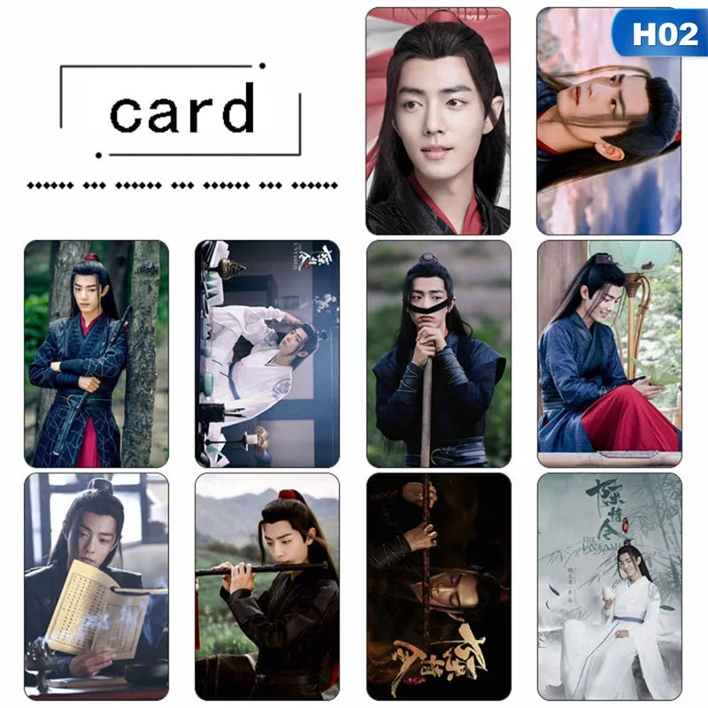 10pcs/set Chen Qingling Wang Yibo Xiaozhan Photo Crystal Card Post Bus Sticker New Stickers For Fans Collection Gift | Канцтовары для
