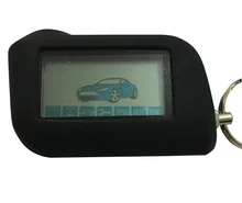 A93 lcd controle remoto + silicone caso para starline a93 lcd remoto chaveiro fob + silicone chave caso
