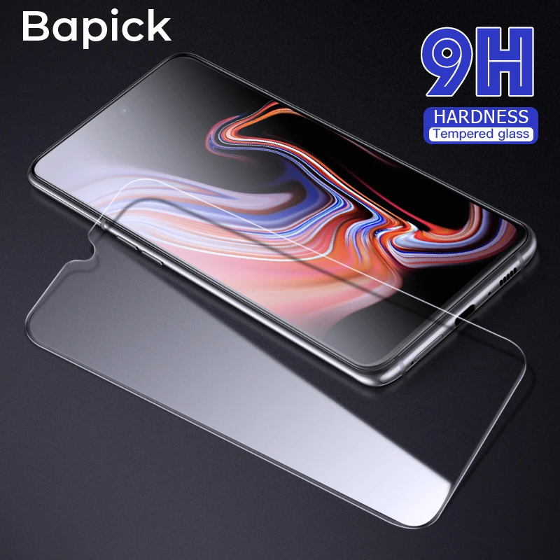 

Bapick 9H Screen Protector Tempered Glass for Samsung A10 A50 A70 A40 A30 A20 S8 S9 S10 Plus Note8 Glass Curved Edge Protection