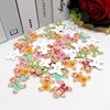 40pcs/pack Mixed Christmas Wooden Buttons for Craft Scrapbooking Products Accessories 2 Holes 4