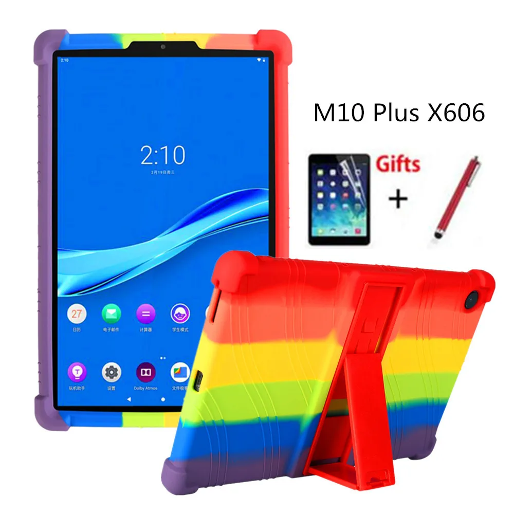 Case Voor Lenovo Tab M10 Fhd Plus 10.3 "Soft Silicon Shockproof Stand