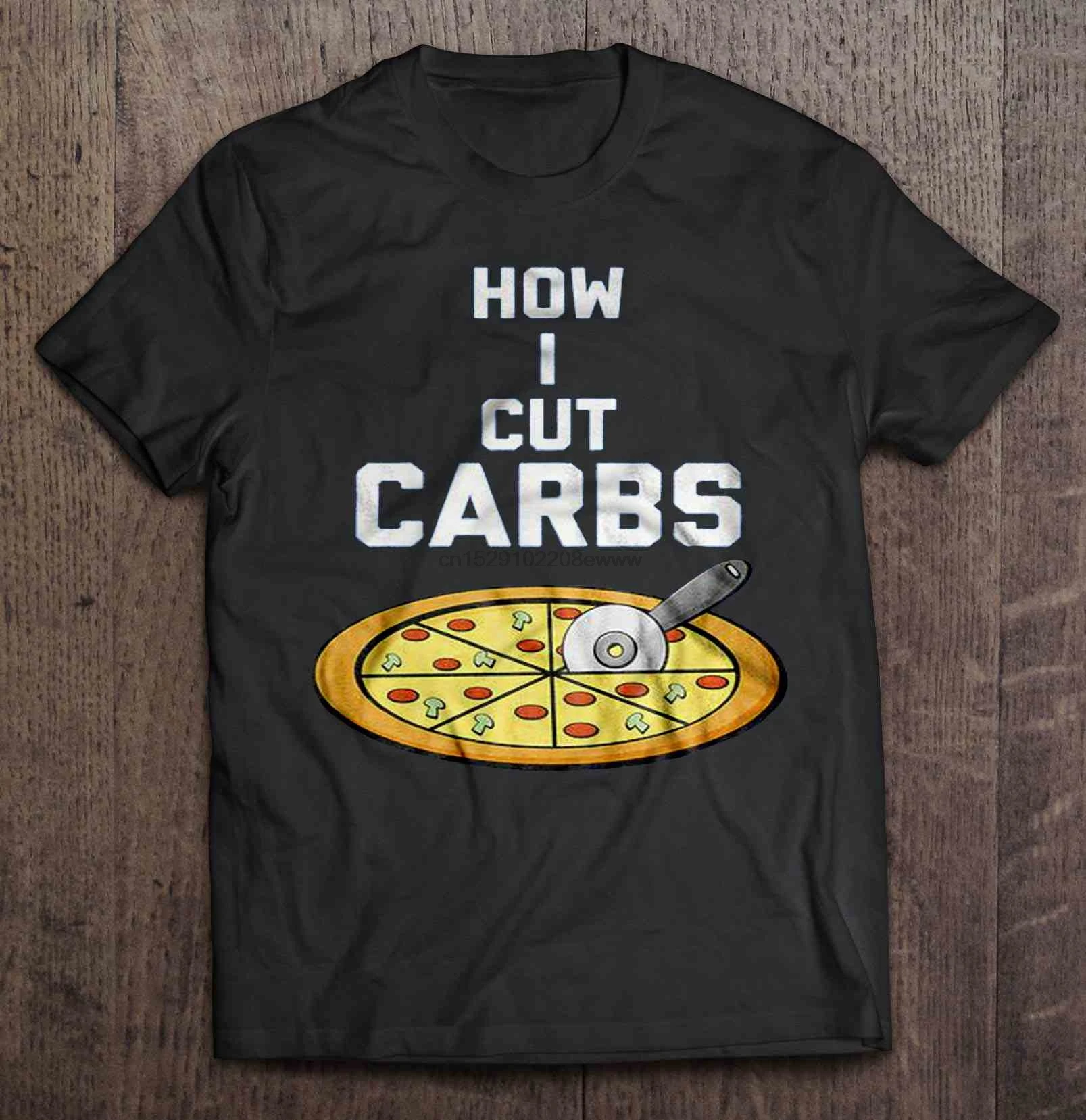 Мужская футболка How I Cut Carbs-женская футболка для влюбленных пиццы